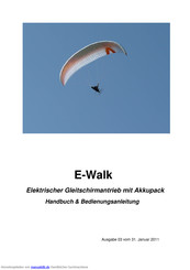 Skywalk E-Walk Bedienungsanleitung