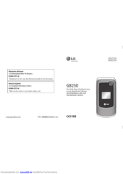 LG GB250 Handbuch