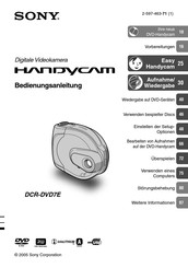 Sony HANDYCAM DCR-DVD7E Bedienungsanleitung