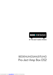 Box-Design Pro-Ject DAC Box DS2 Ultra Bedienungsanleitung