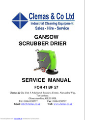 Gansow FOR 41 BF 57 Servicehandbuch