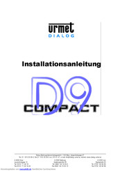 urmet dialog D9 compact Installationsanleitung