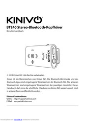 Kinivo BTE40 Benutzerhandbuch