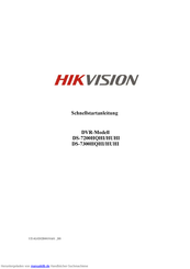 HIKVISION DS-7200HQHI Schnellstartanleitung