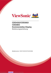 ViewSonic CDE4302 Bedienungsanleitung