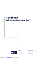 W&T Web-IO Analog-In/Out PoE Handbuch