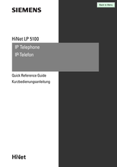 Siemens HiNet LP 5100 Bedienungsanleitung