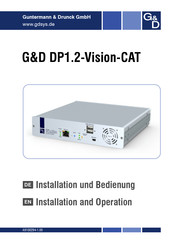 G&D DP1.2-Vision-CAT Bedienungsanleitung