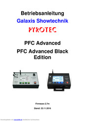 Galaxis PYROTEC PFC Advanced Betriebsanleitung
