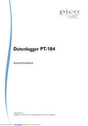 PICO PT-104 Benutzerhandbuch