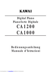 Kawai CA1200 Bedienungsanleitung