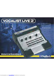 DigiTech Vocalist LIVE2 Benutzerhandbuch