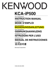 Kenwood KCA-iP500 Bedienungsanleitung