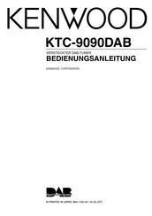 Kenwood KTC-9090DAB Bedienungsanleitung