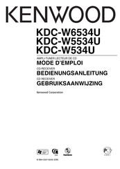 Kenwood KDC-W6534U Bedienungsanleitung