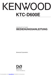 Kenwood KTC-D600E Bedienungsanleitung