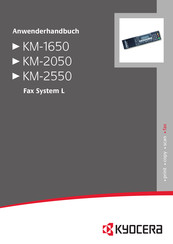 Kyocera KM-1650 Anwenderhandbuch