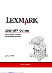 Lexmark 3200 Installationshandbuch