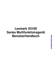 Lexmark X5100 Series Benutzerhandbuch