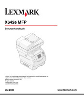 Lexmark X642e MFP Benutzerhandbuch