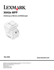 Lexmark X642e MFP Anleitung