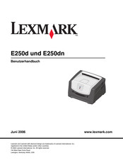 Lexmark E250d Benutzerhandbuch