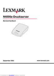 Lexmark N4000e Benutzerhandbuch