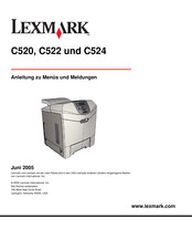 Lexmark C522 Anleitung