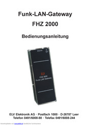 elv FHZ 2000 Bedienungsanleitung