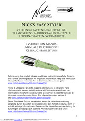 Intertek Nick`s Easy Styler Gebrauchsanleitung