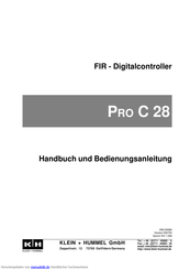 Klein + Hummel Pro C 28 Bedienungsanleitung