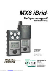 Industrial Scientific MX6 iBrid Betriebsanleitung