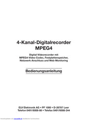 elv MPEG4 Bedienungsanleitung