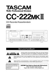 Tascam CC-222mkII Benutzerhandbuch