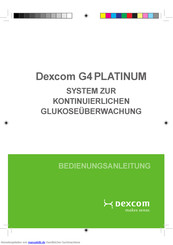 Dexcom G4 PLATINUM Bedienungsanleitung