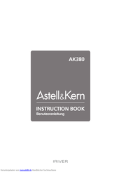 Astell & Kern AK380 Benutzerhandbuch