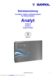 Bayrol Analyt 3 Betriebsanleitung