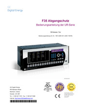 GE Digital Energy F35 UR-Serie Bedienungsanleitung