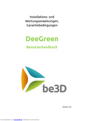 be3D DeeGreen Benutzerhandbuch