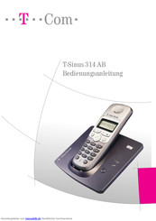 Telekom T-Sinus 314 AB Bedienungsanleitung