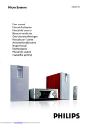 Philips MCM119 Benutzerhandbuch