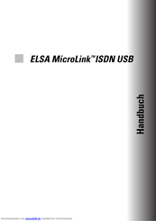 Elsa MicroLink ISDN USB Handbuch