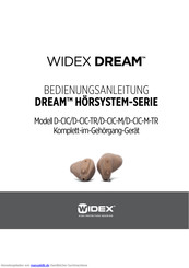 Widex Dream D-CIC-M-TR Bedienungsanleitung