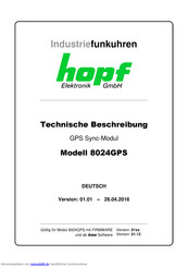 hopf Elektronik GmbH 8024GPS Technische Beschreibung