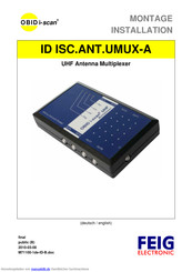 OBID i-scan ID ISC.ANT.UMUX-A Montageanleitung