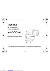 Pentax AF-360FGZ Bedienungsanleitung