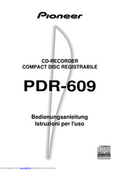 Pioneer PDR-609 Bedienungsanleitung