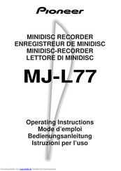 Pioneer MJ-L77 Handbuch