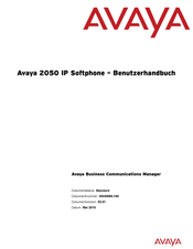 Avaya 2050 Benutzerhandbuch