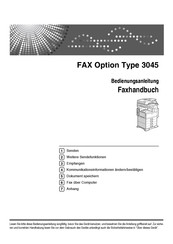 Ricoh FAX Option Type 3045 Bedienungsanleitung